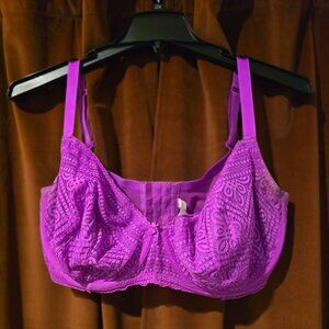 Cacique Geometric Lace Unlined Balconette